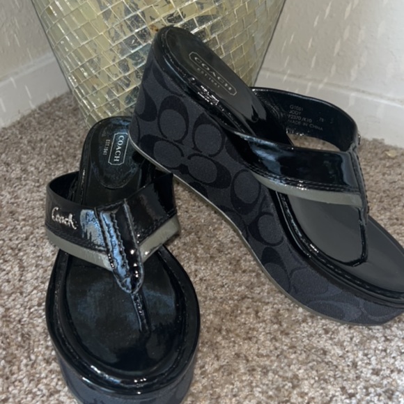 Coach Wedge Sandals - Picture 3 of 3